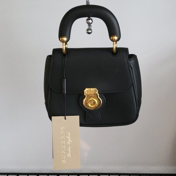 Burberry Handbags - $859/$1280 SALE (-$421 OFF) *NEW* BURBERRY Black Mini Dk88 Top Handle Bag